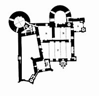 Pierrefonds - Chateau - Donjon - 1 - 1er etage (plan par Violet le Duc)